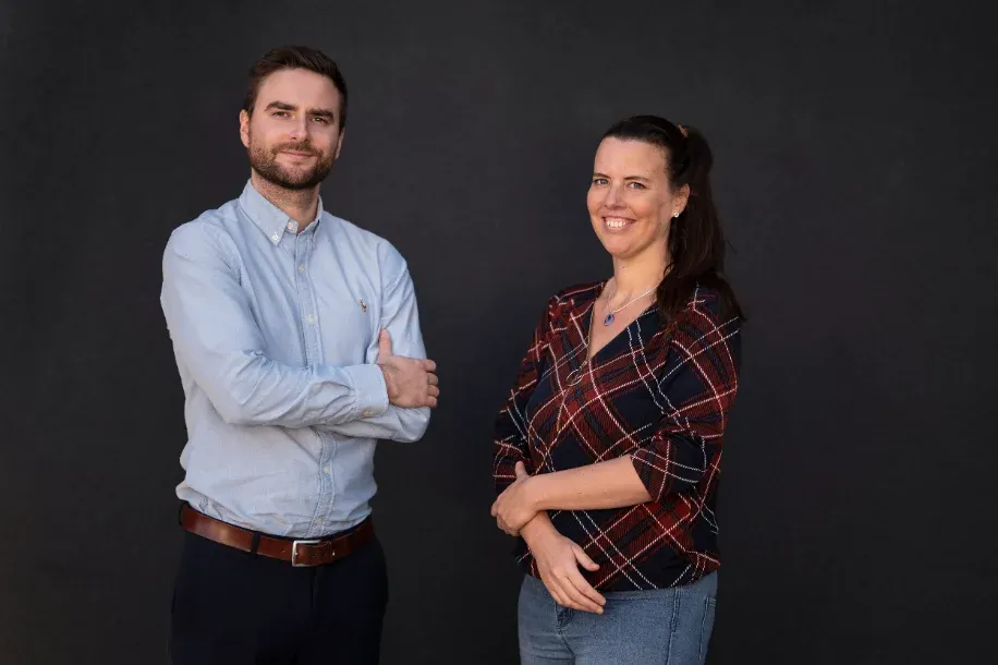 Stephanie en Niels Deprez, de zaakvoerders van Leadservice